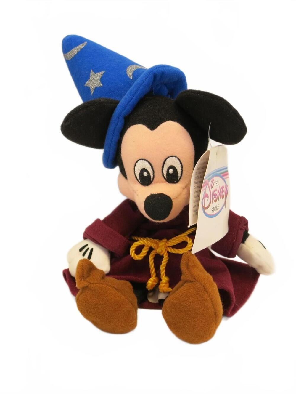 Disney Mickey Mouse Wizard Fantasia Beanie Vintage Plush
